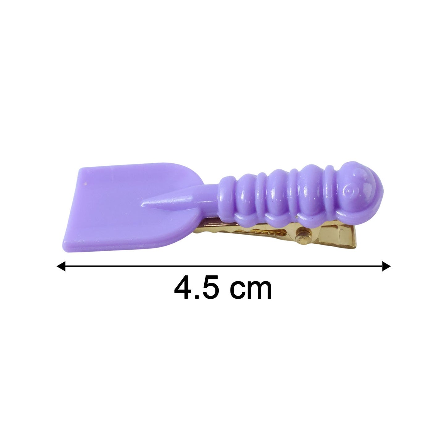 Measurement chart for spoon and spatula hair clip set dimensions