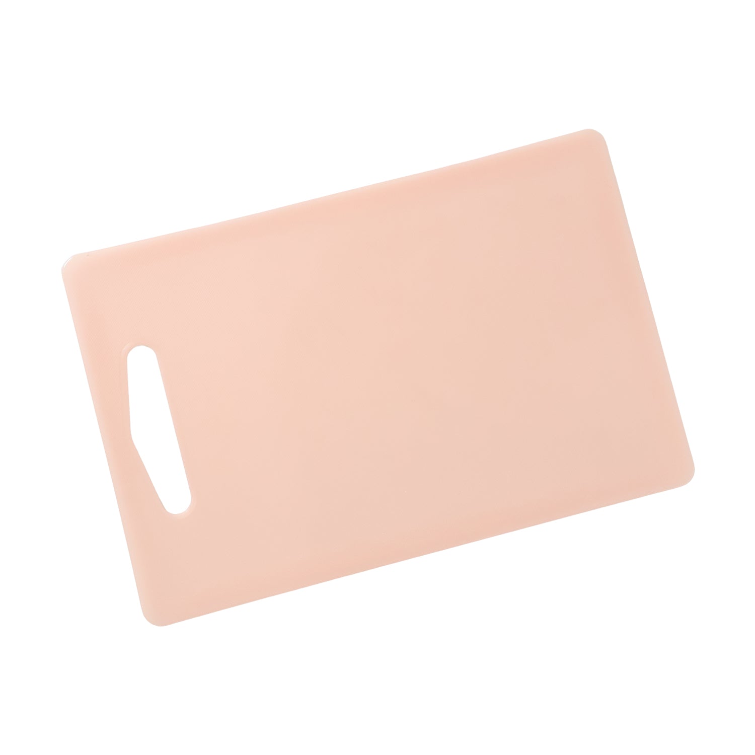 Close-up of kitchen cutting board with handle grip