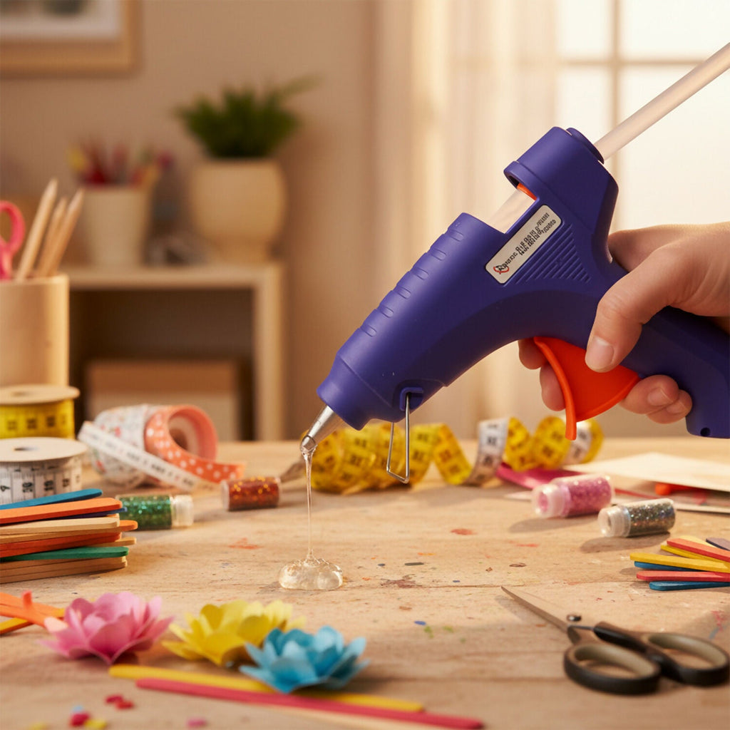 Electric 40W Fast Heating Hot Melt Glue Gun for DIY Crafts, Repairs, Paper, Plastic & Accessories