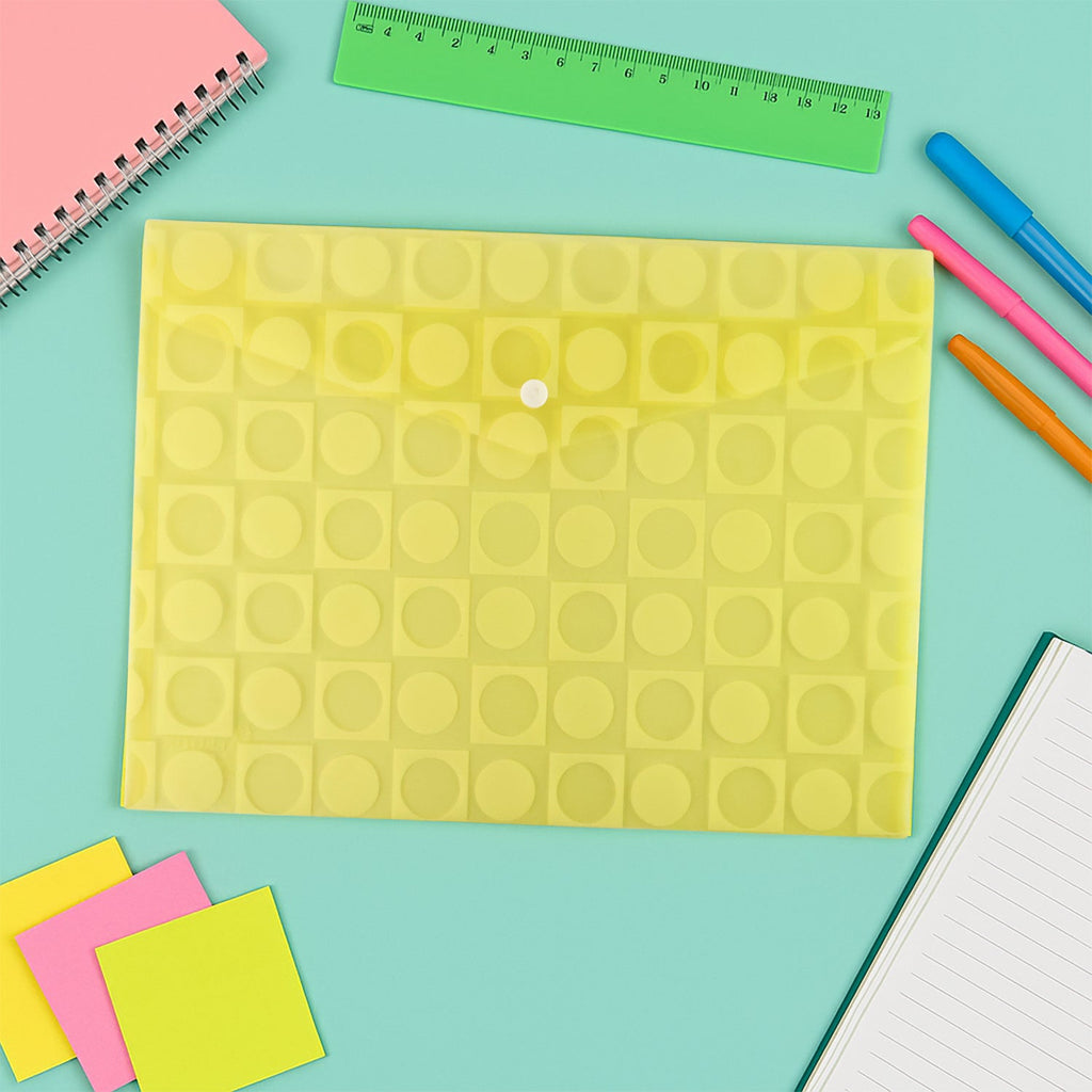 Printed plastic file holder