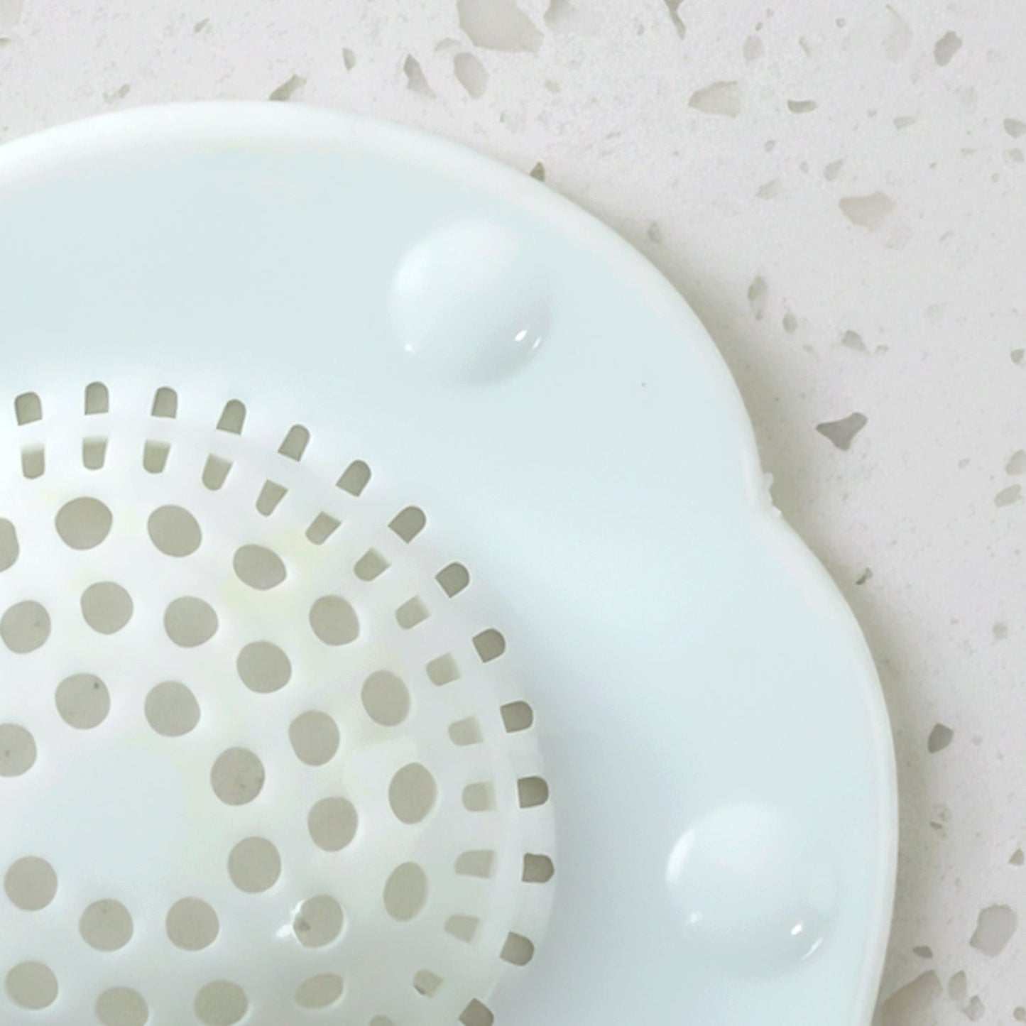 Reusable silicone drain strainer in sink
