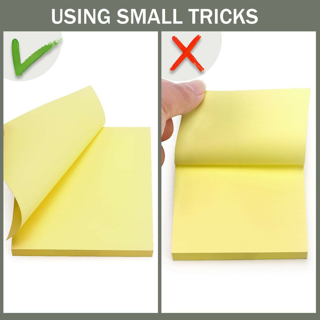 Self Yello  Sticky Note Pad 2 x 3 Inch Paf Daily Reminder & Quick Notes Pad (80Sheets,Pack Of 6)