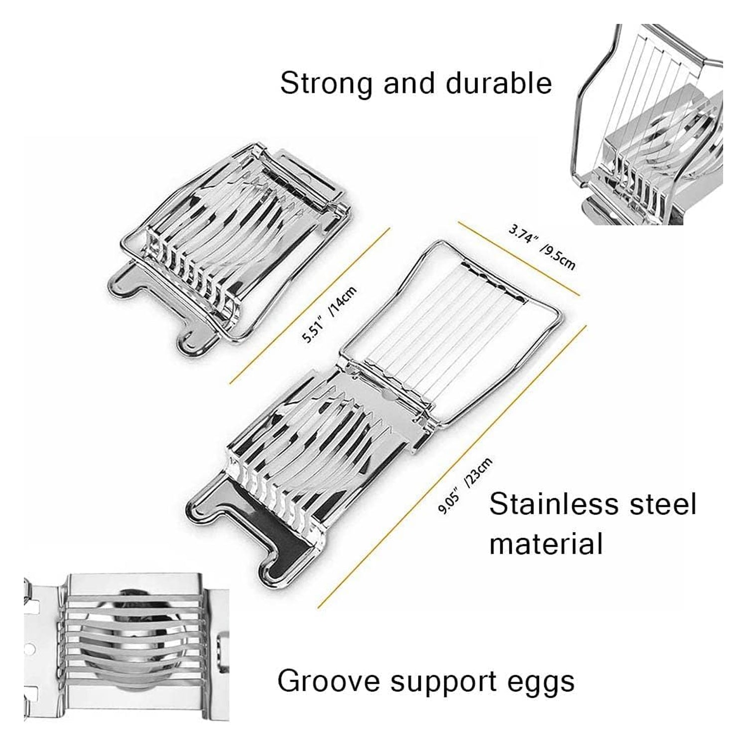 Egg slicer size guide