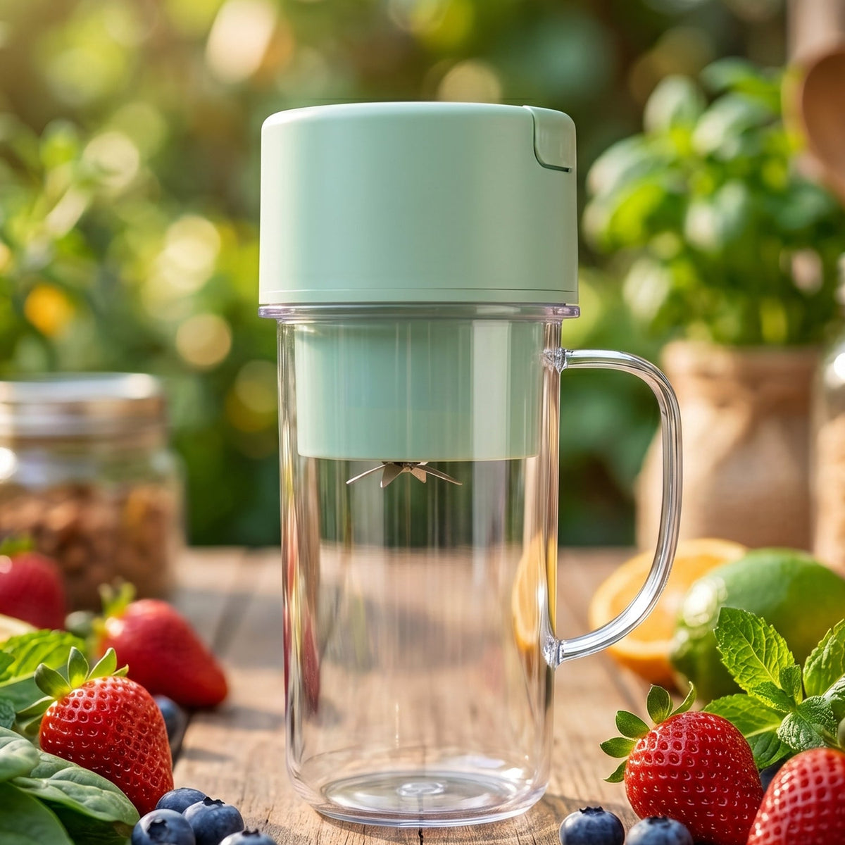 Portable juicer used for detox and health drinks