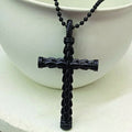 Black Cross Chain Pendent For mens