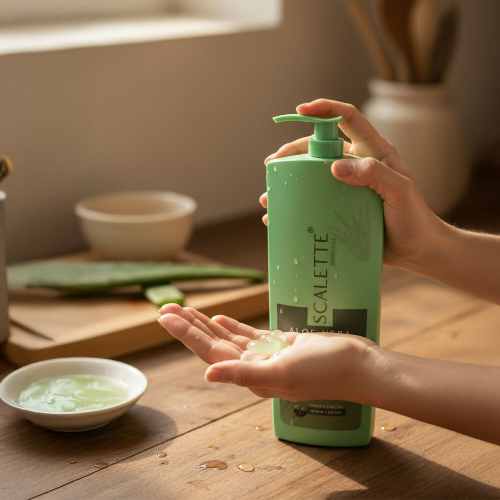 Scalette Aloe Vera Radiant Shampoo With Conditioner In 1, for Smooth, Shiny & Nourished Hair Care