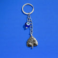 Om Leaf Evil Eye Keychain for Car Keys, Bags & Spiritual Gifting
