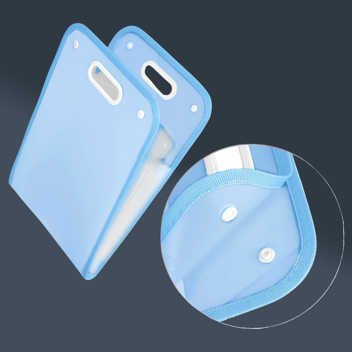 Storage folder designed to keep documents tidy and secure
