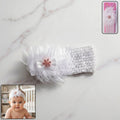Cute Soft Elastic Floral Baby Headband Stylish Stretchable Hair Band (1 Pc)