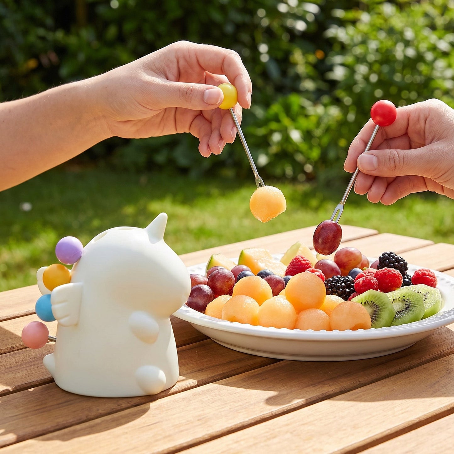 Kids fruit forks for lunch boxes and snack time