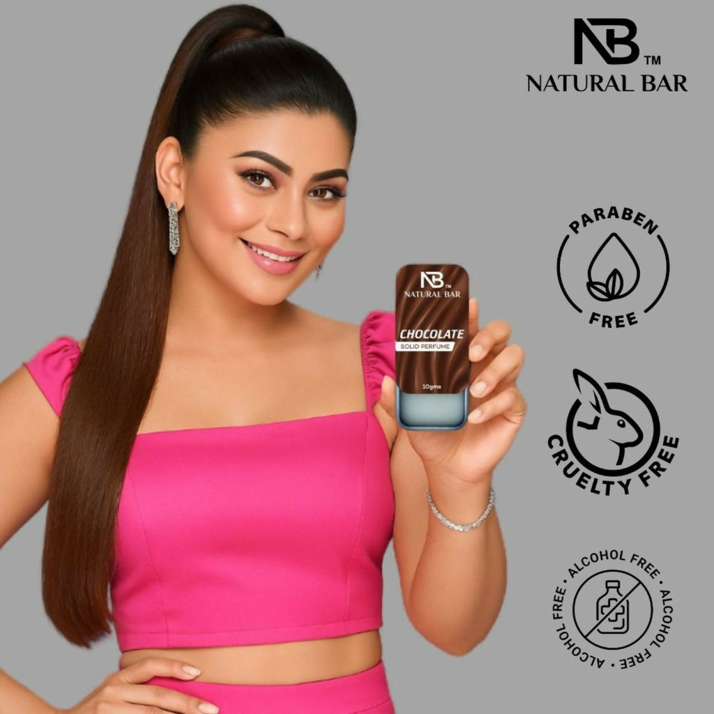 Chocolate Solid Perfume, Alcohol Free Long Lasting Fragrance for Male and Female (10gms)