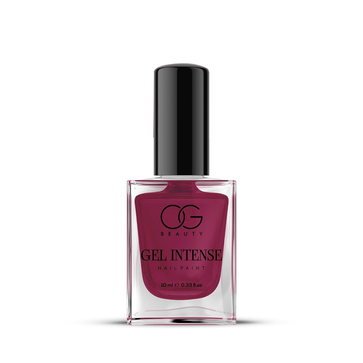 Plump plum pop gel nail paint with intense pigmentation