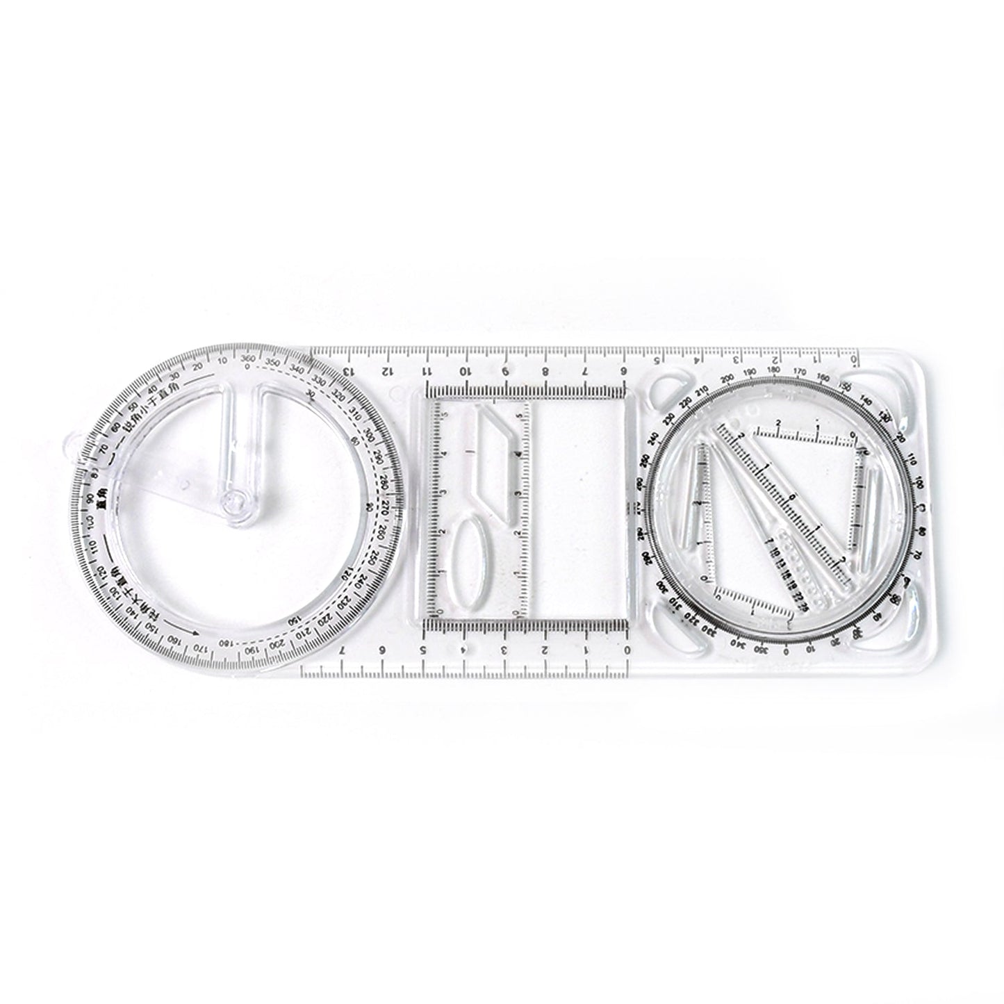 Geometry drawing tool with scale and stencil templates
