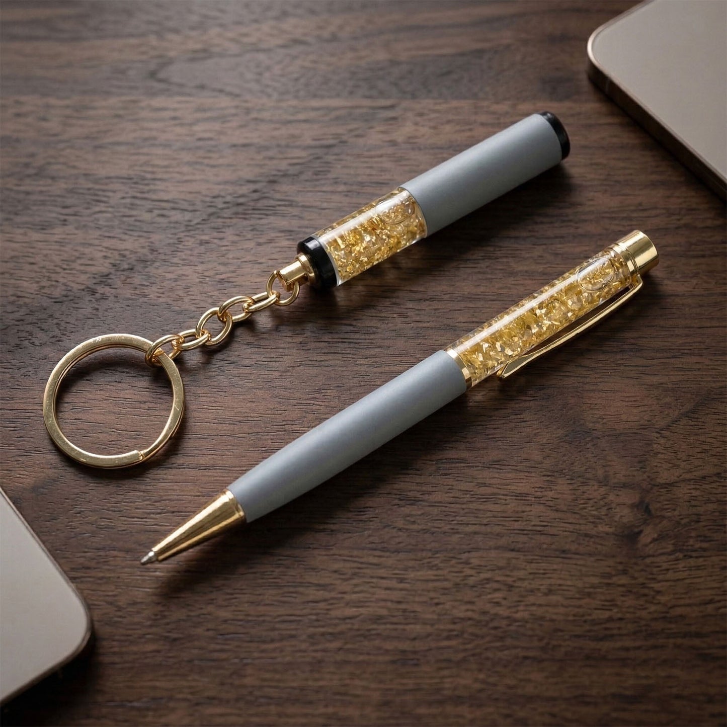 Luxury pen with decorative keychain—perfect corporate gift