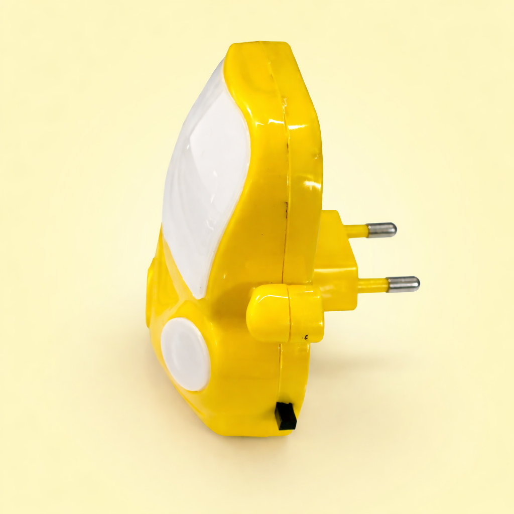 Car Shape Plug-In LED Night Lamp for Bedroom, Kids Room & Hallway(COLOR MAY VARY)
