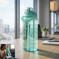 Flip Cap Straw Water Bottle