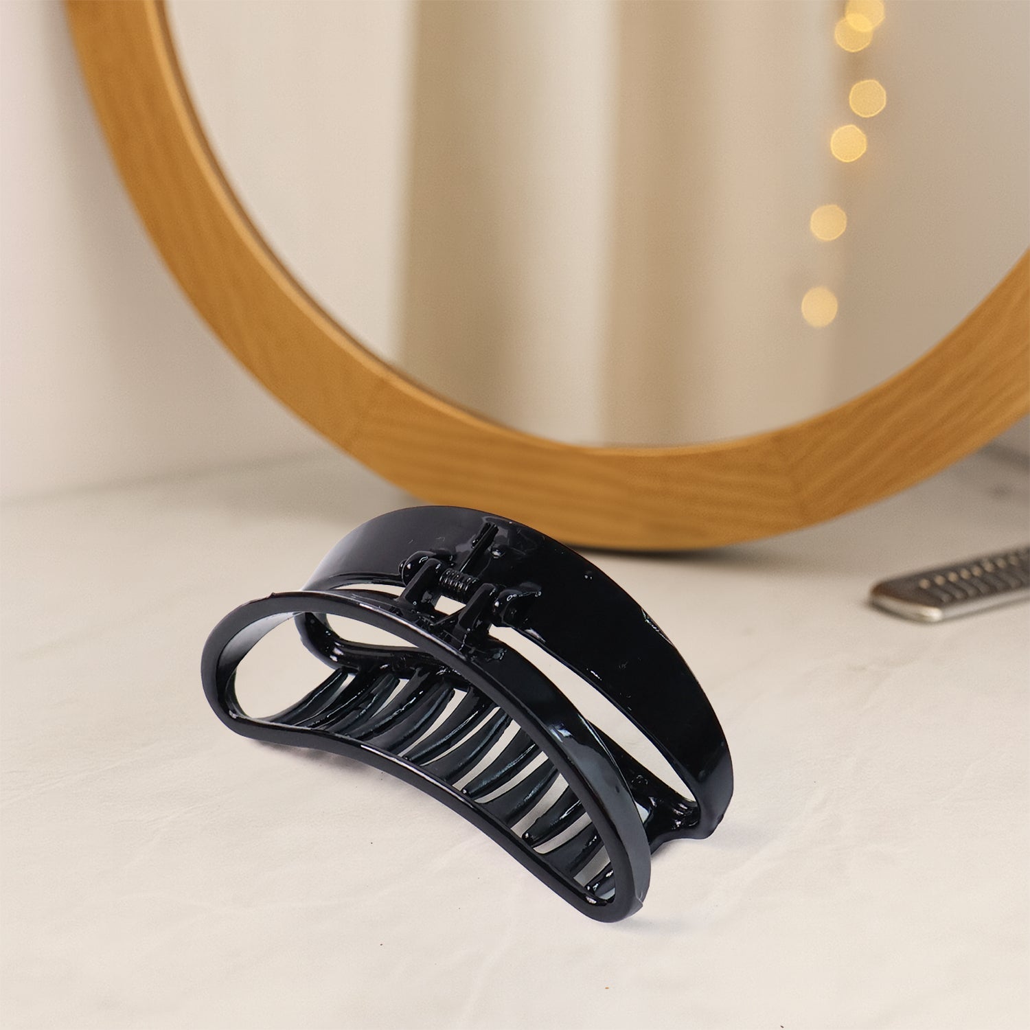 12-piece set of simple matte hair clips shown arranged neatly