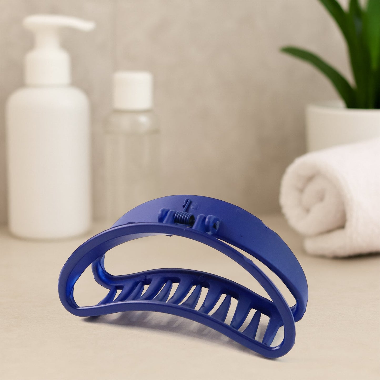 Elegant plastic hair clips with claw design for versatile hair styles