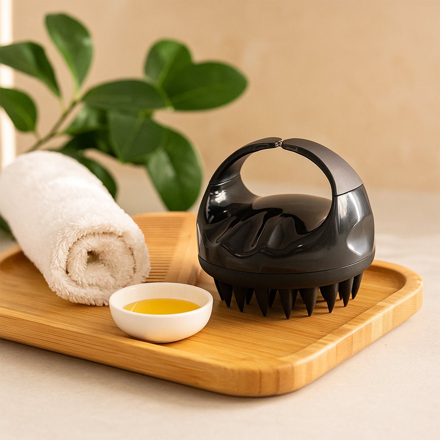 Scalp massager brush designed for gentle massage and cleaning