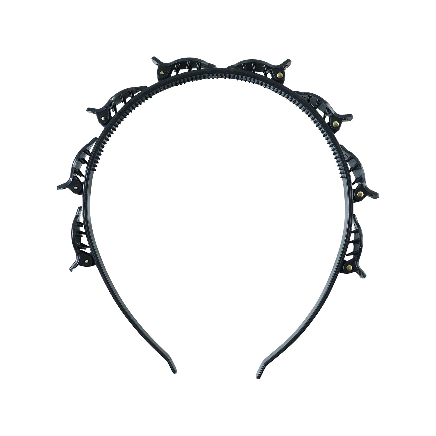 Lightweight hair styling band with mini claws to hold hair securely