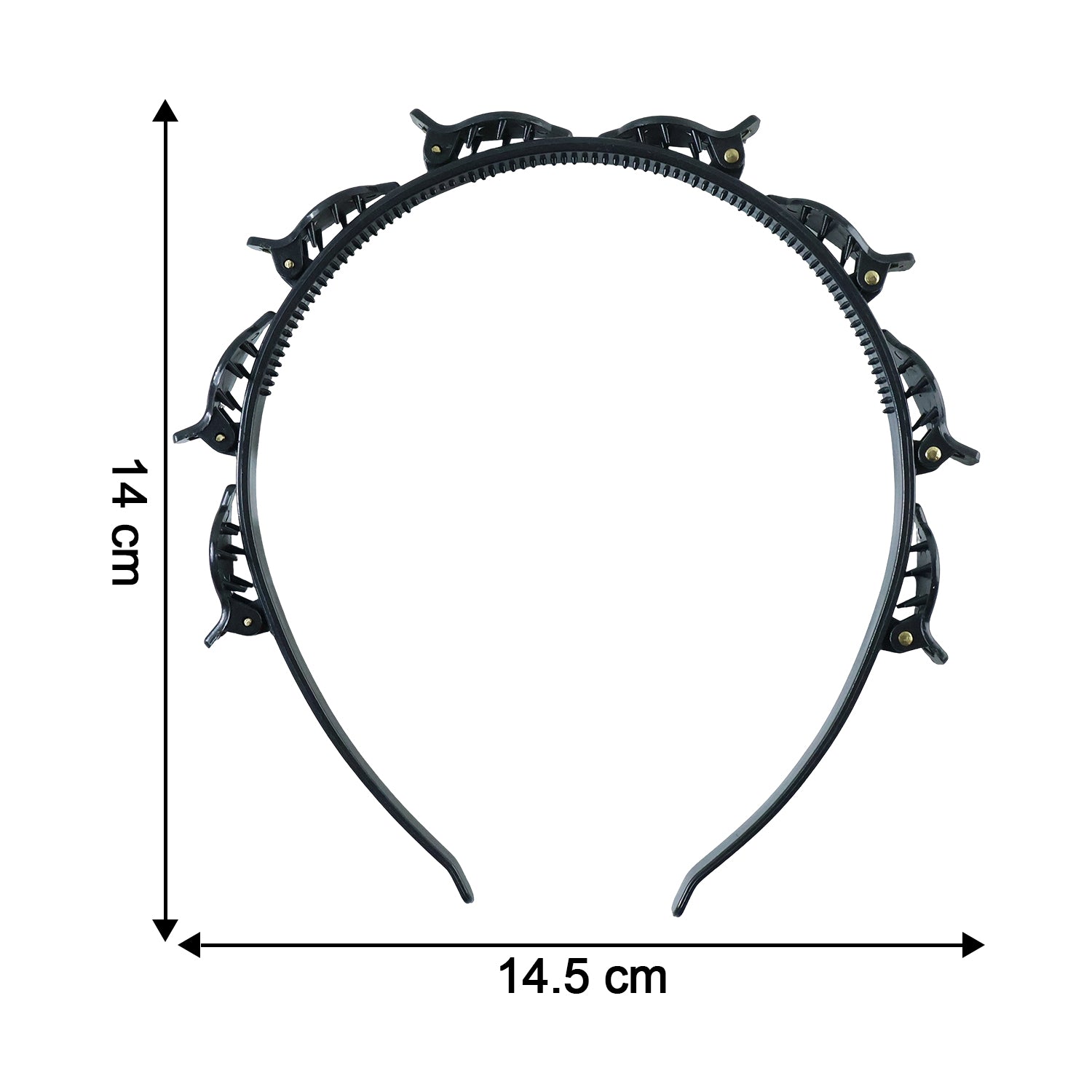Adjustable hair headband for makeup and hairstyling use