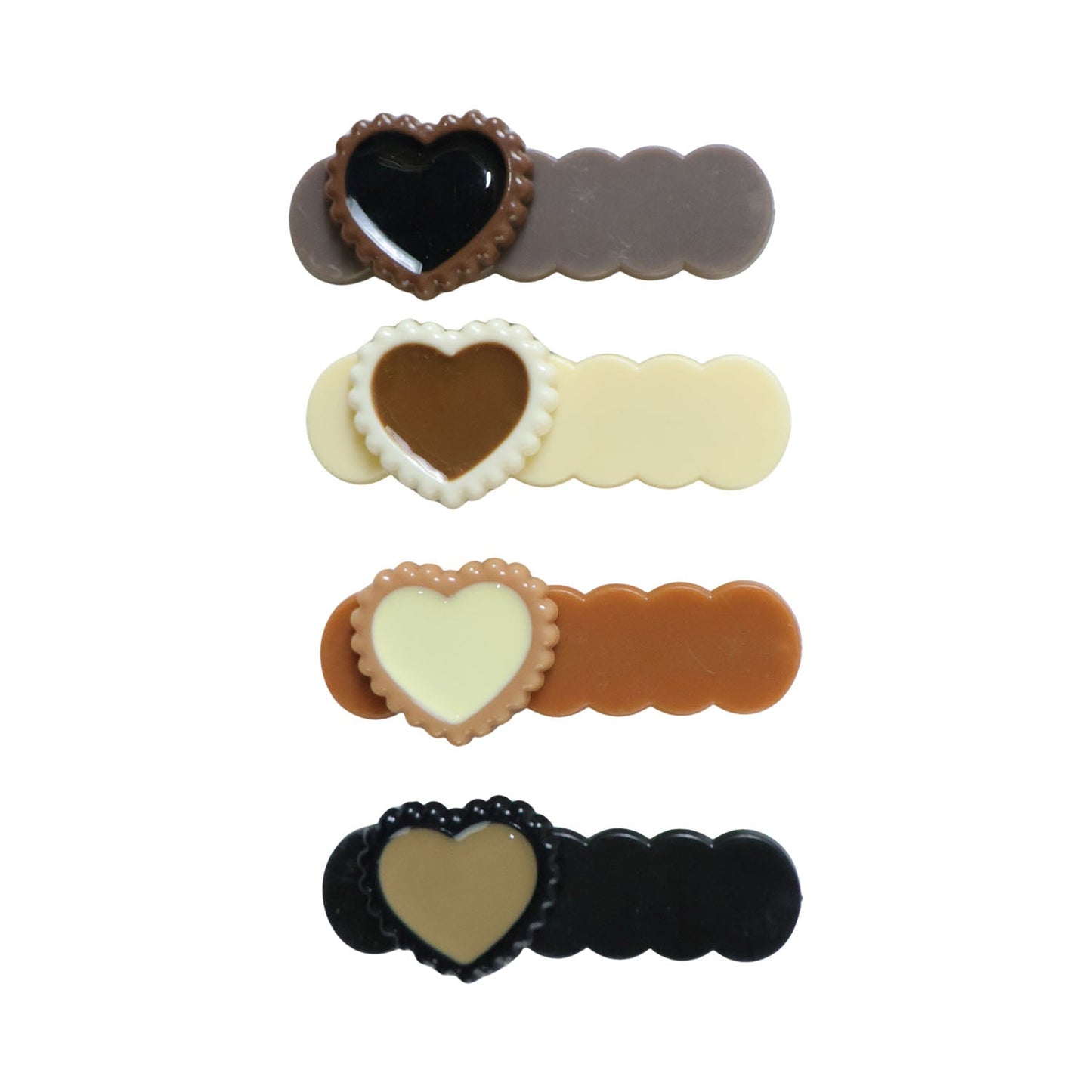Fashion heart decorative clips perfect for casual or party looks
