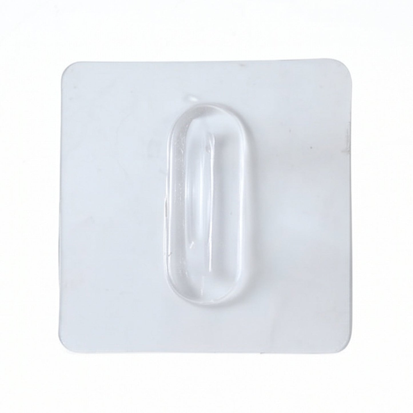 Self-adhesive transparent loop wall hook for home organization