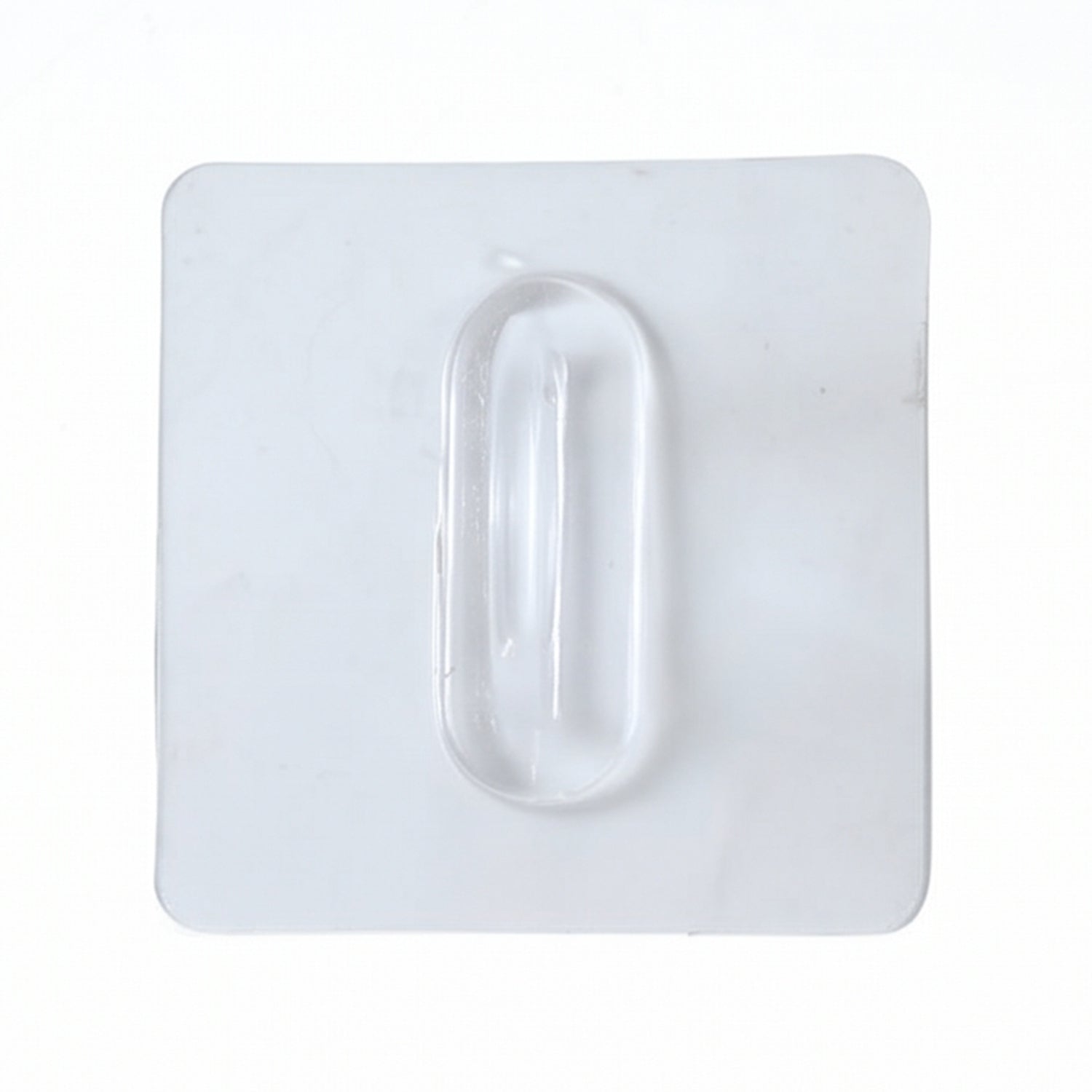 Self-adhesive transparent loop wall hook for home organization