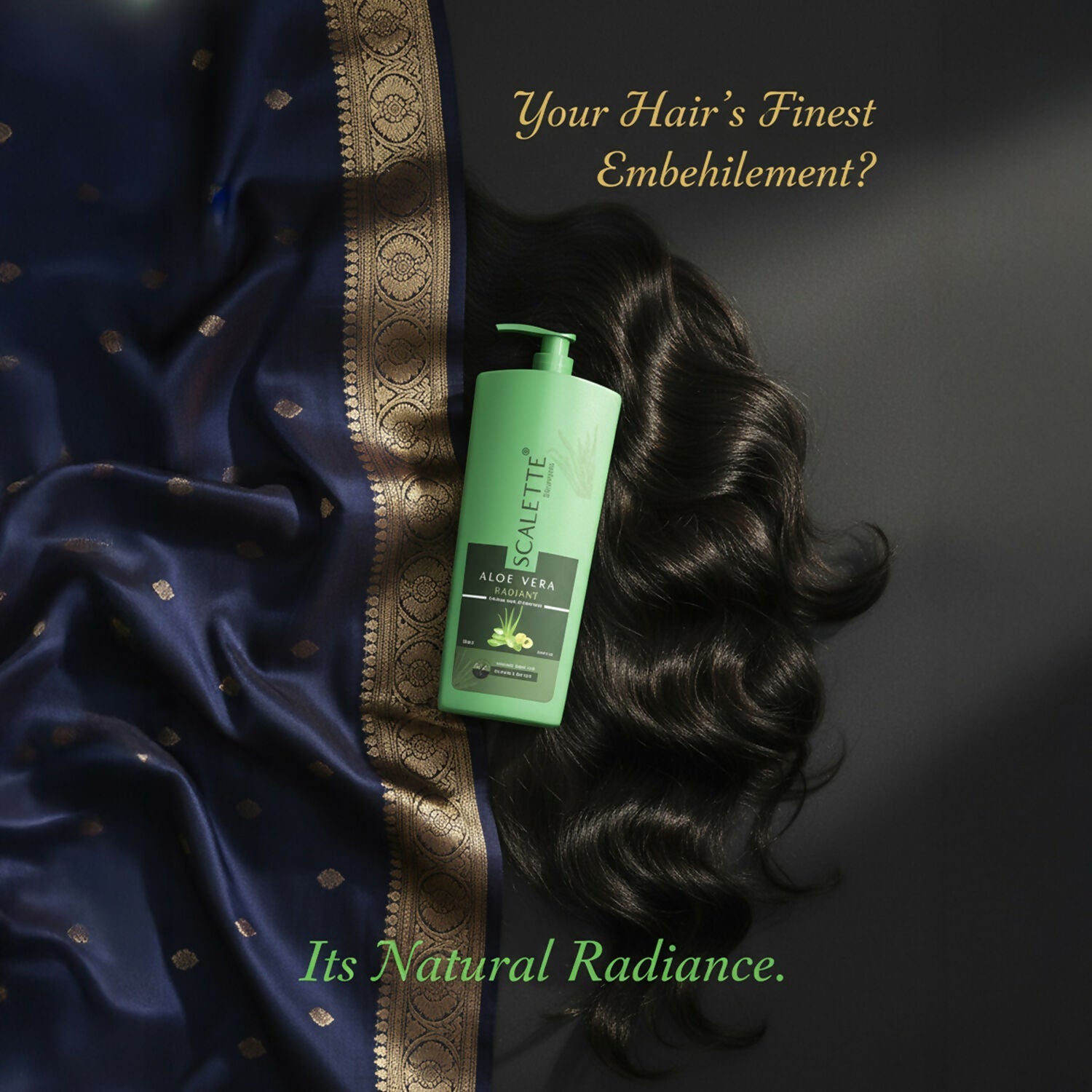 Scalette Aloe Vera Radiant Shampoo With Conditioner In 1, for Smooth, Shiny & Nourished Hair Care