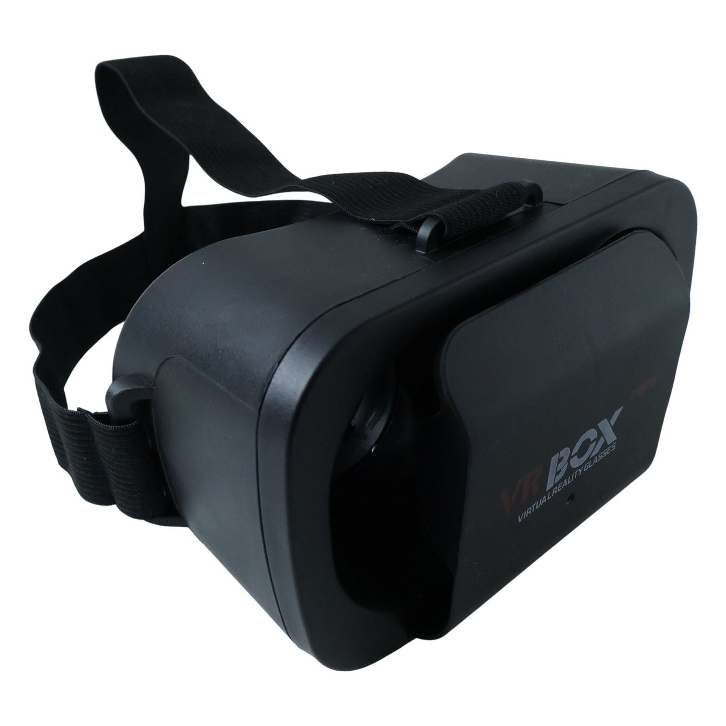 Top view of VR Box virtual reality headset showing adjustable phone compartment