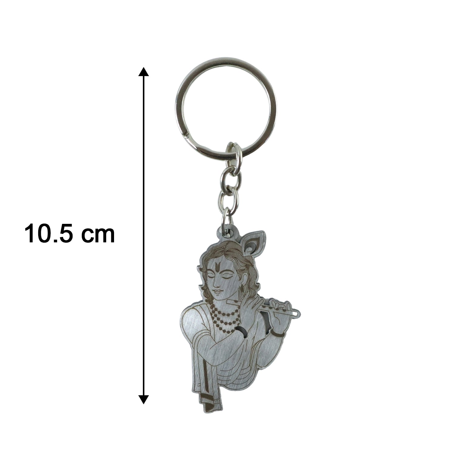Metal Krishna keychain design for religious accessories