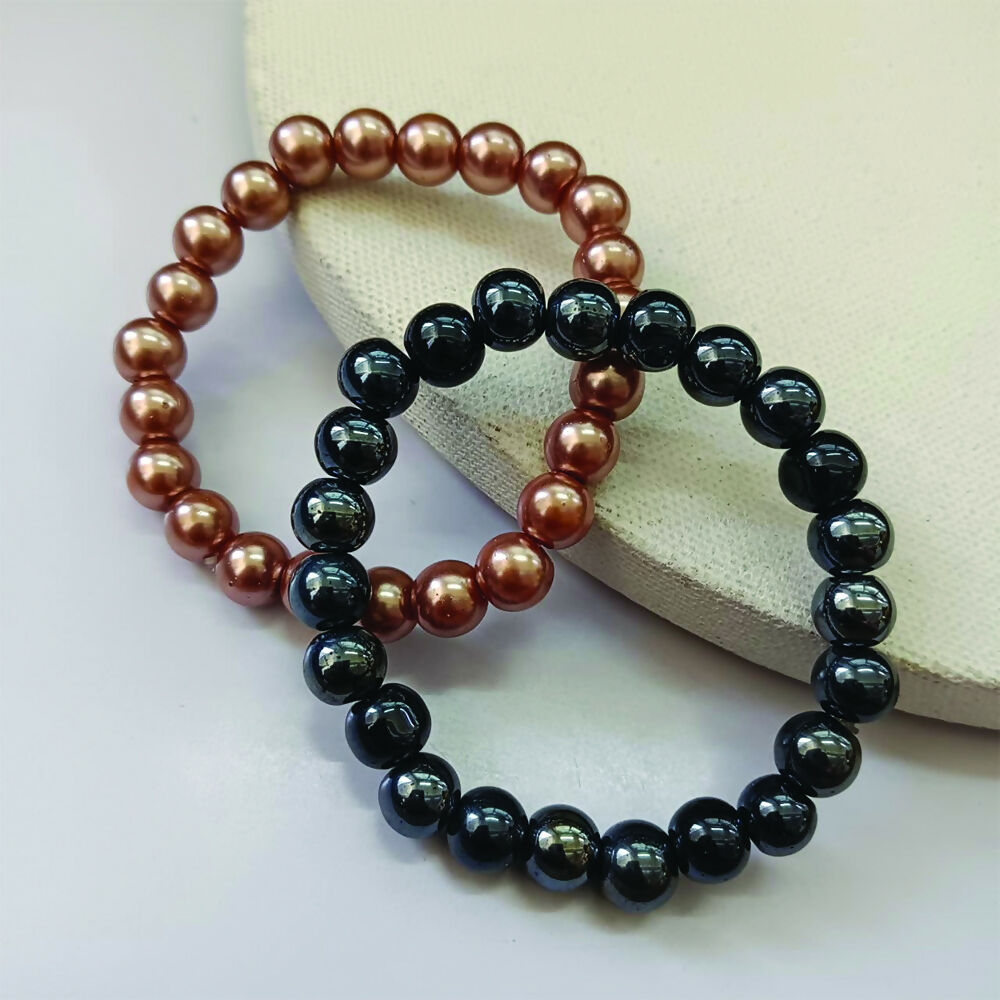 Classic Black and Gold Combo Bracelet – Unisex