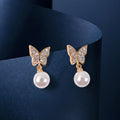 Elegant Gold Finish Stone Studded Hoop Earrings for Women & Girls