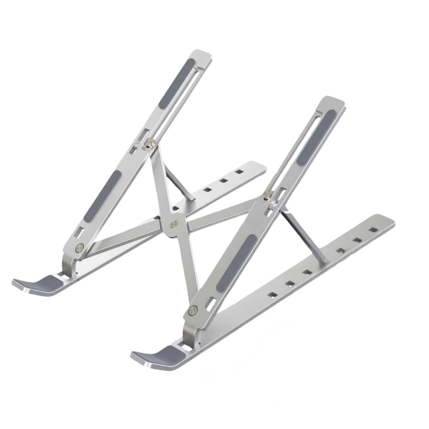 Stable laptop holder with adjustable angles for typing comfort