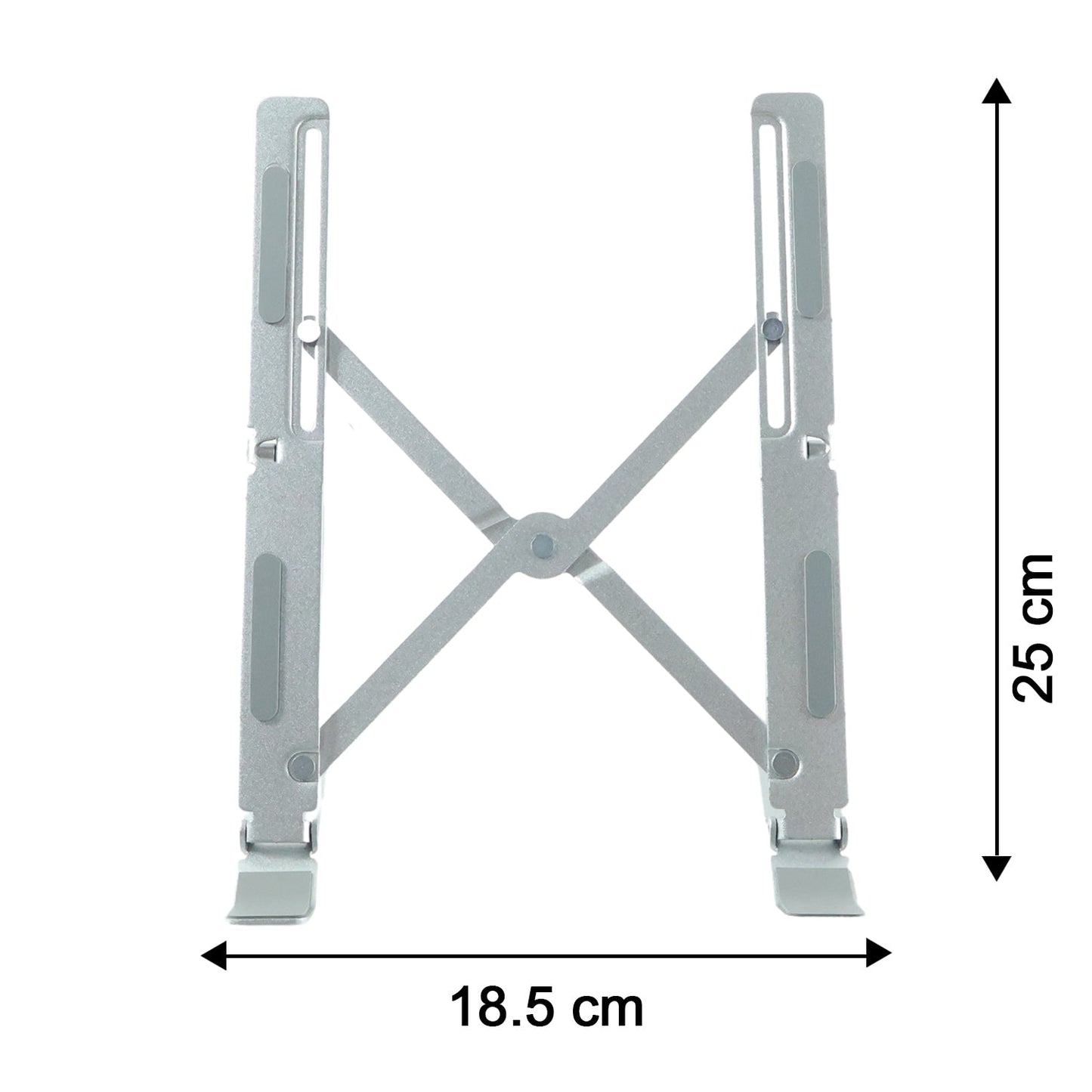 Product dimension image of foldable laptop stand