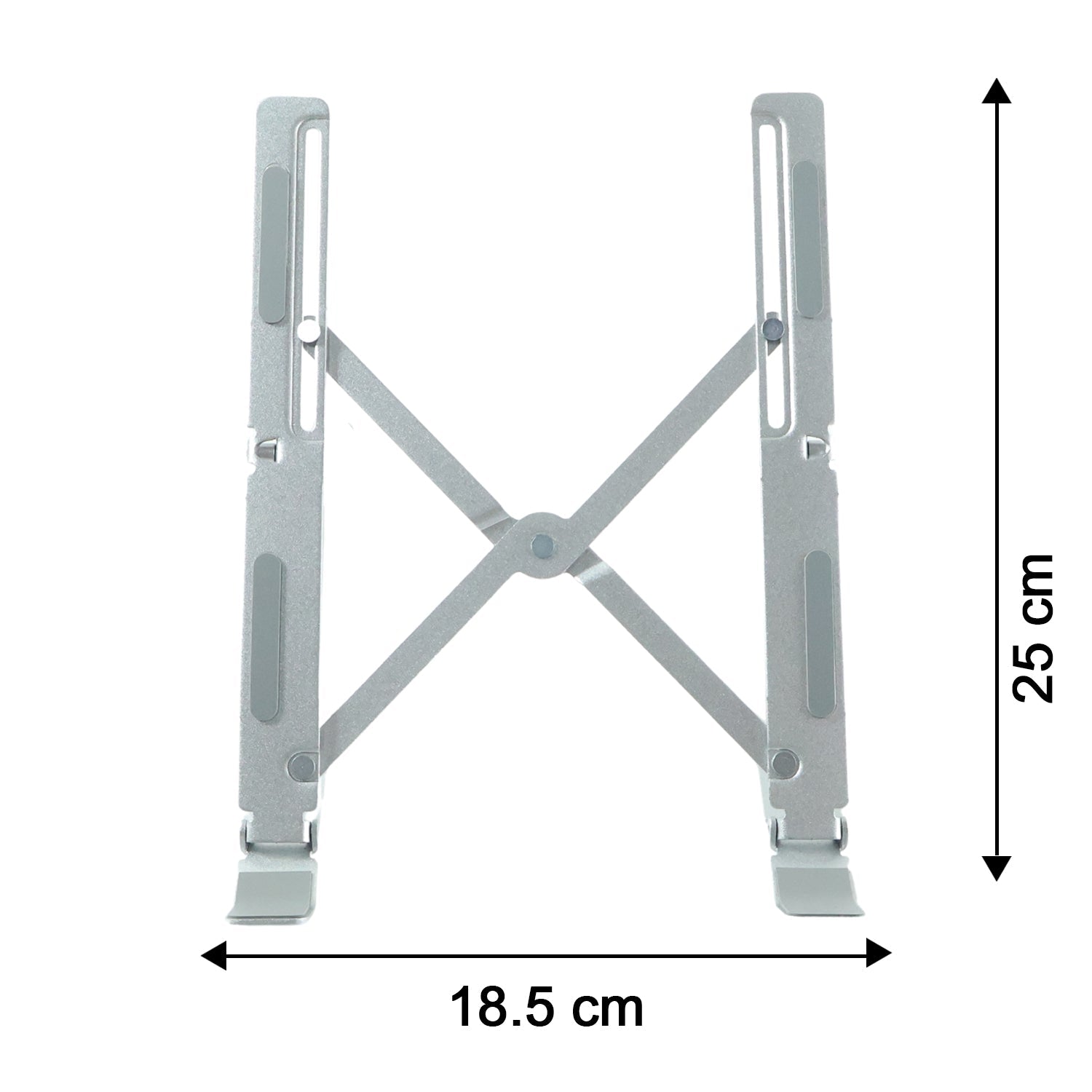 Product dimension image of foldable laptop stand