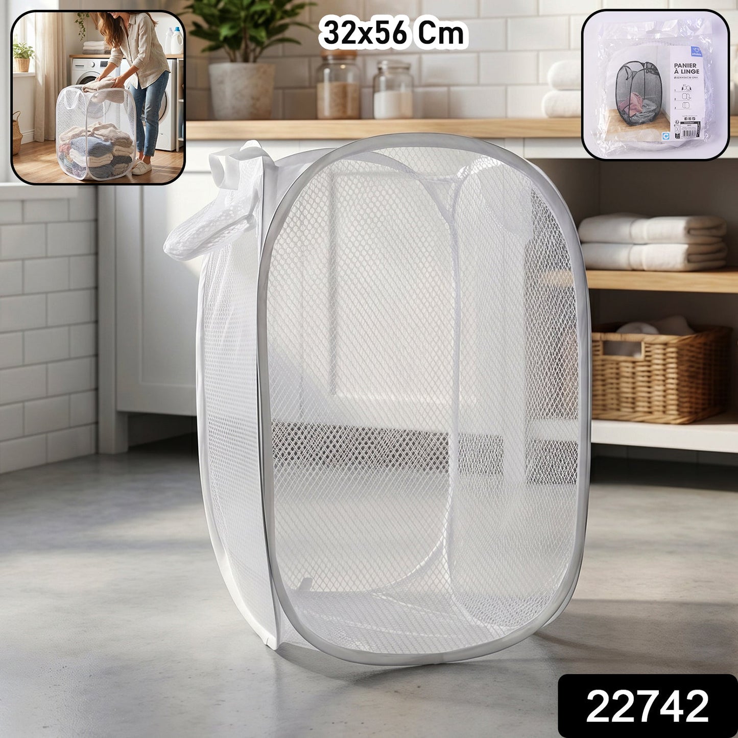 Portable foldable laundry organizer for travel or home use