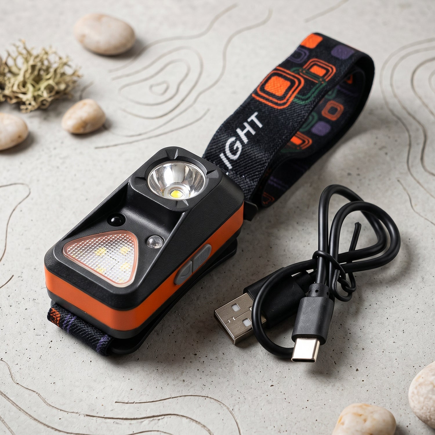 Headlamp used for camping, repairs and night walks