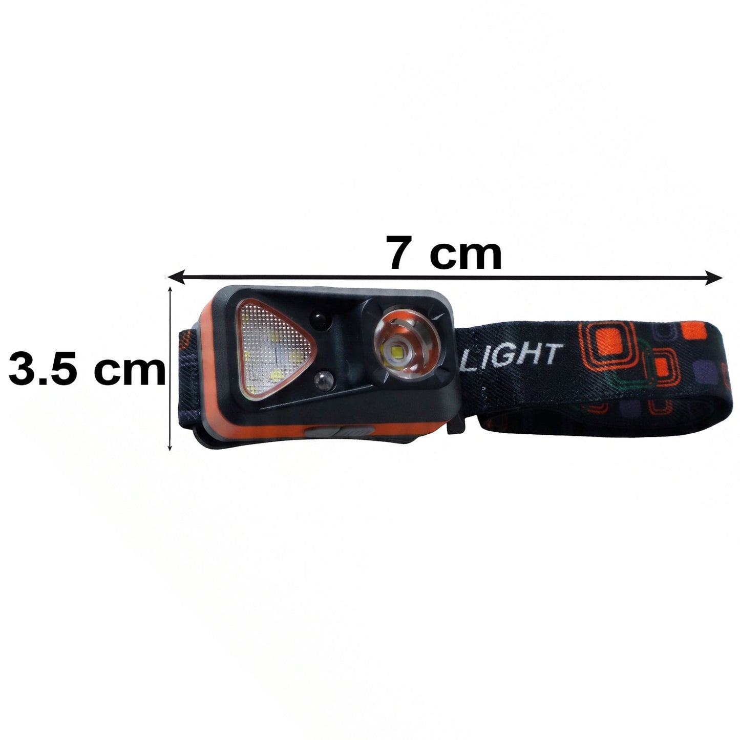 LED headlamp size details