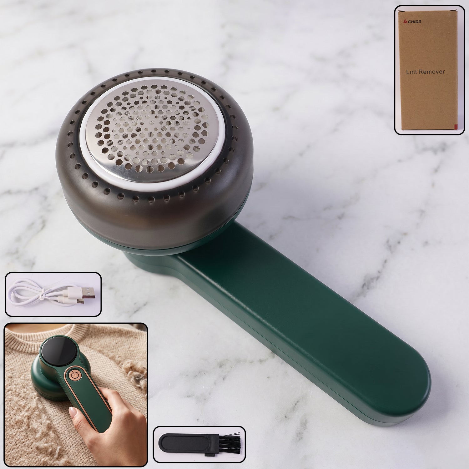 Electric lint remover front view