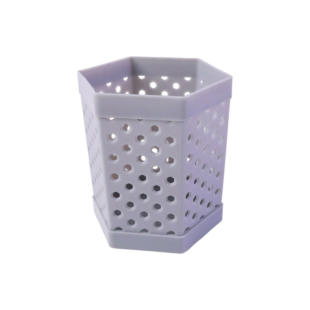 Khyati Multipurpose Hexagon Pen Stand Desk Organizer, Stationery Holder for Office, School