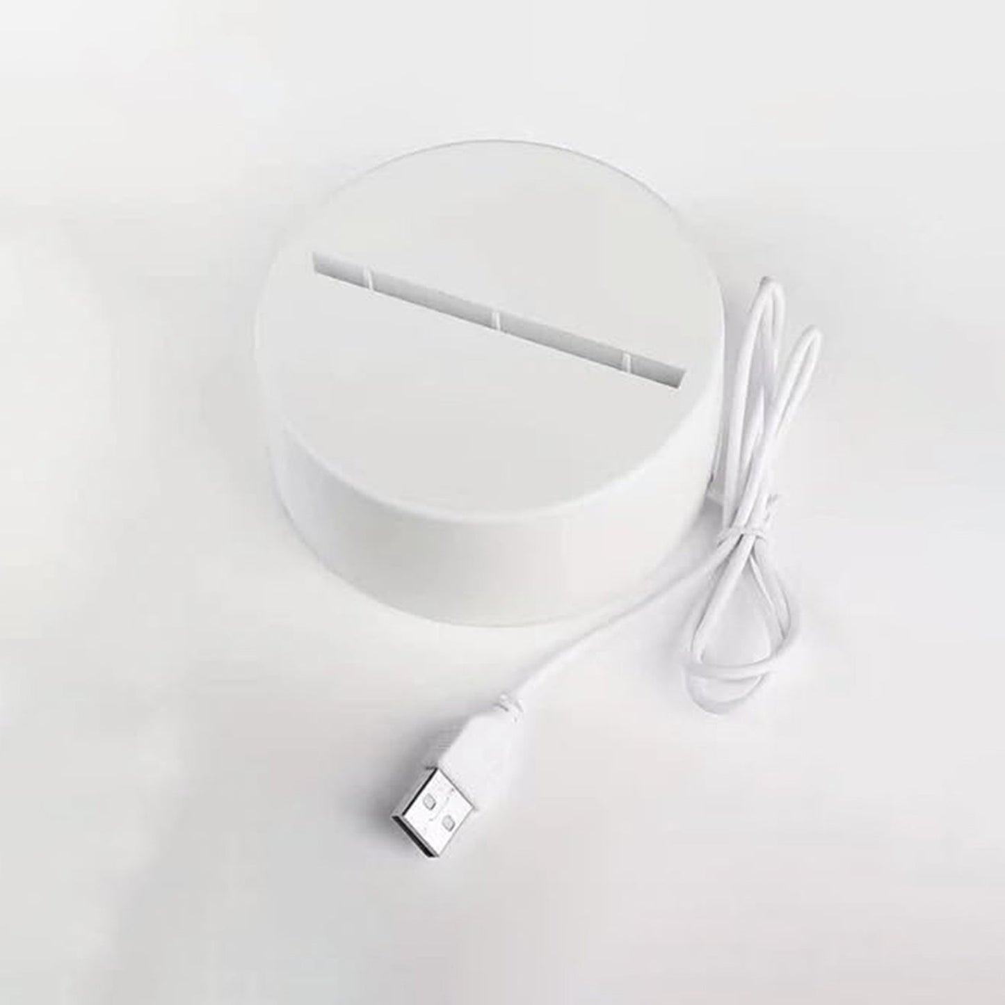 Transparent LED acrylic writing message board night lamp in use