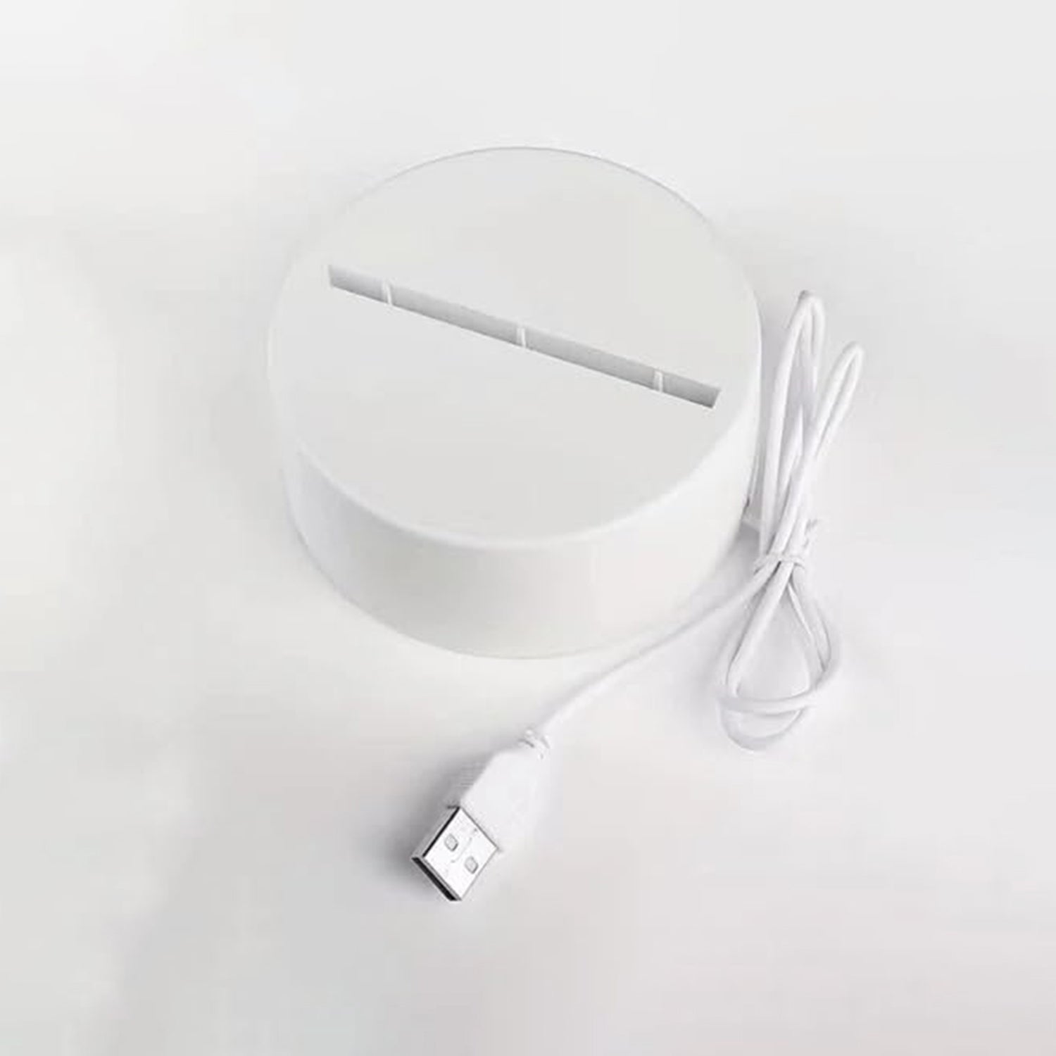 Transparent LED acrylic writing message board night lamp in use