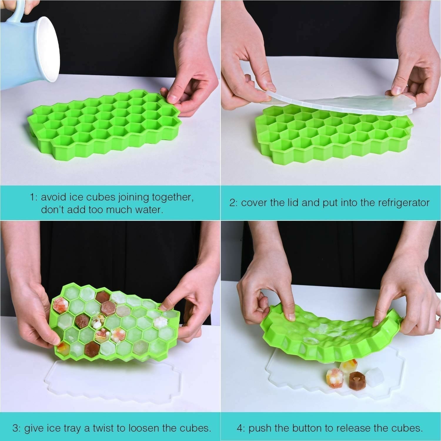 Honey Ice Tray with lid pack of 5