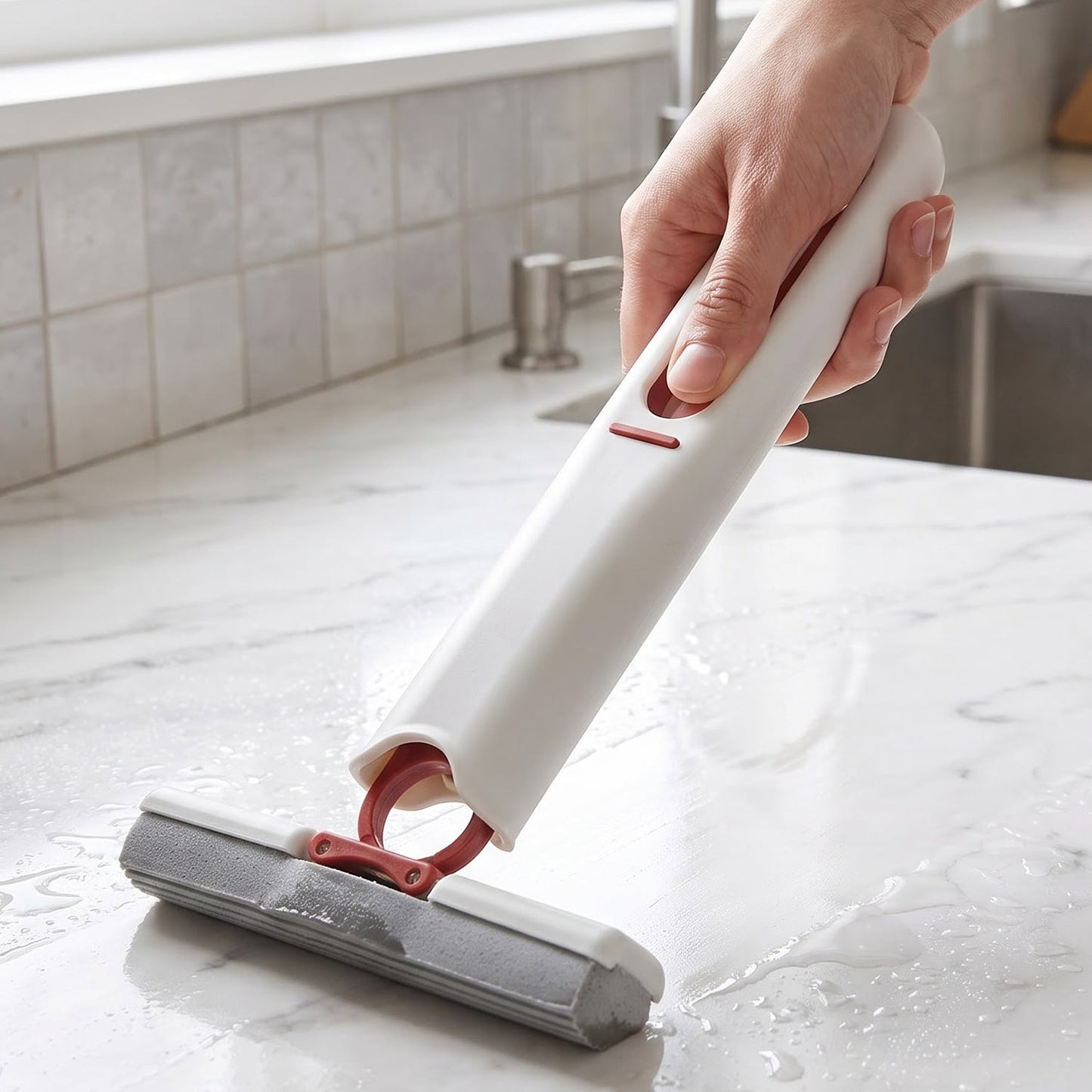 Mini Mop – Portable Self-Squeeze PVA Sponge for Home |