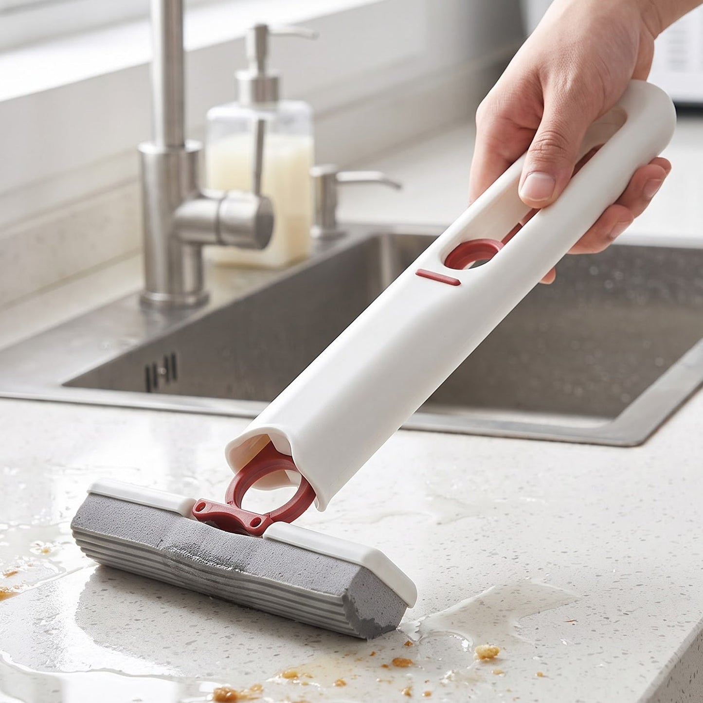 Mini Mop – Portable Self-Squeeze PVA Sponge for Home |