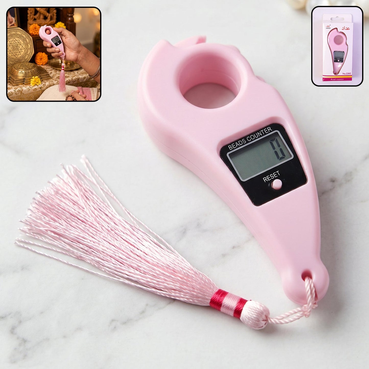 Digital Japa Counter – Finger Ring Clicker for Prayer & Meditation, JAP NAAM