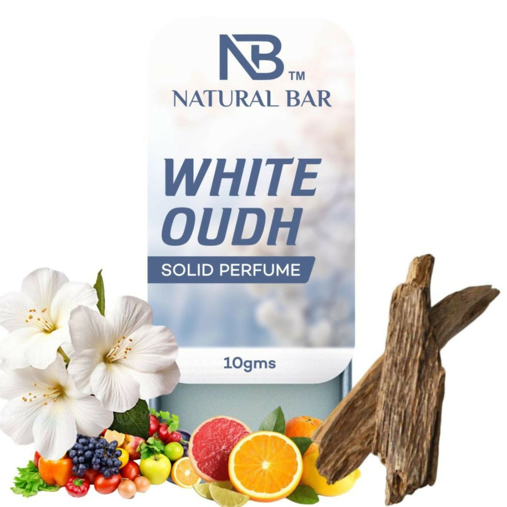 White Oudh Solid Perfume, Alcohol Free Long Lasting Fragrance for Male and Female (10gms)