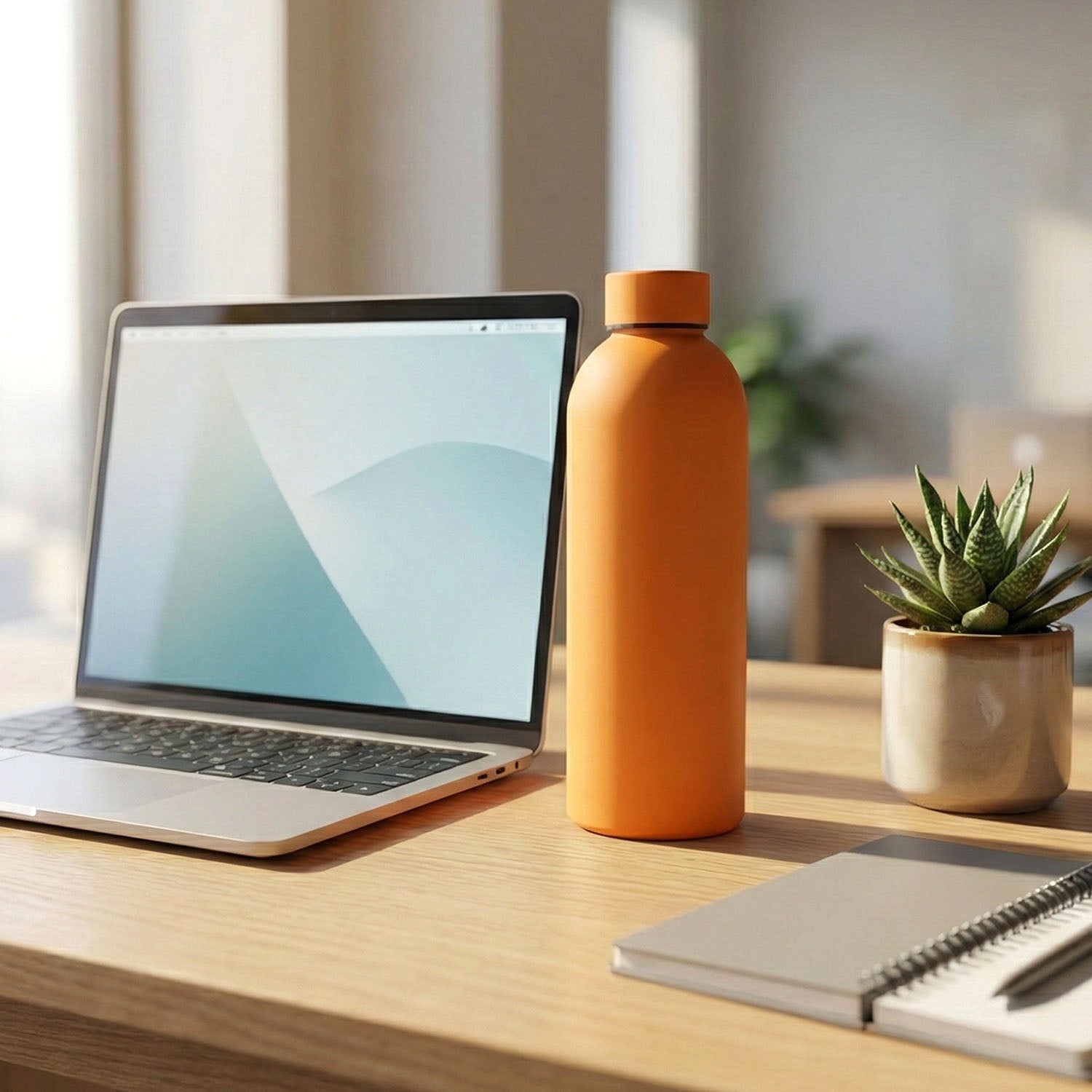 Customize Stainless Steel Double Wall Vacuum-Insulated Drink Water (Orange / 500 ML )