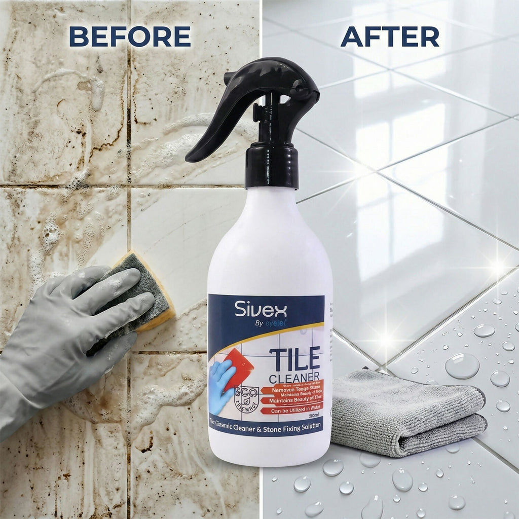 Eyelet Tile Cleaner Liquid for Floor & Wall Tiles Tough Stain Remover for Bathroom, Kitchen (300Ml)